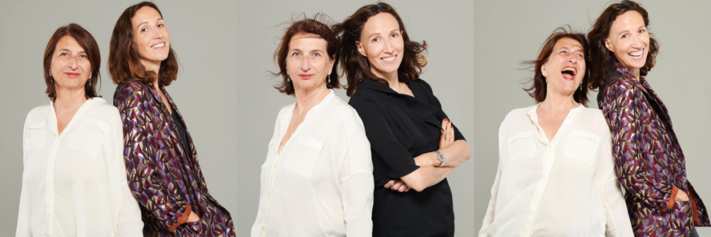 Portraits de Jeanne Thiriet et Vanessa Caffin co-fondatrices de l'éditeur Livres Agités (c) Corinne Mariaud